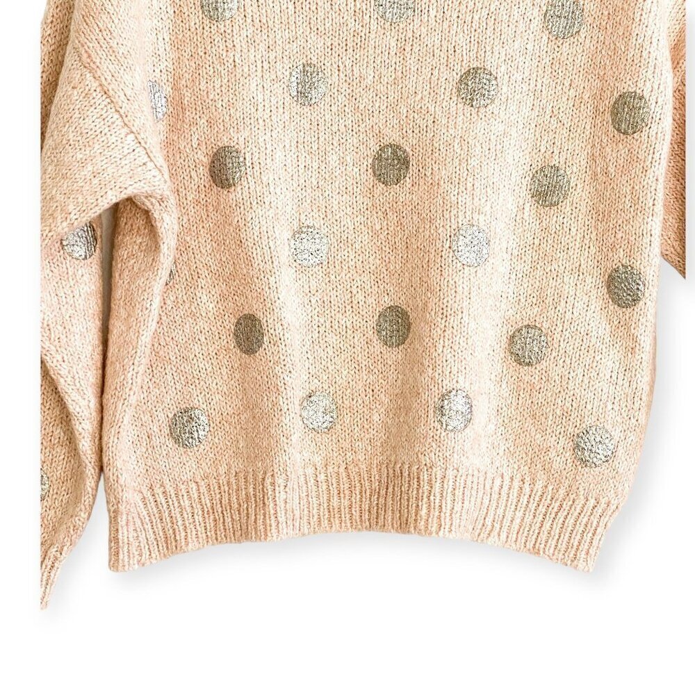 Essentiel Antwerp Hoovercraft Sweater, Size S, pale pink/beige with polka dots - Picture 8 of 14